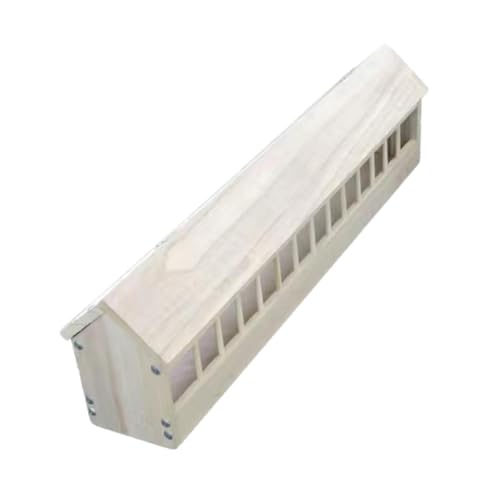 Sharplace Taubenfutterspender mit Mehreren Schlitzen, Behälter für Taubenbedarf, Futterspender aus, Hühnerfuttertrog für Vögel, Entenküken, 80 cm X 12.5 cm X Sharplace Taubenfutterspender mit Mehreren Schlitzen, Behälter für Taubenbedarf, Futterspender aus, Hühnerfuttertrog für Vögel, Entenküken, 80 cm X 12.5 cm X von Sharplace