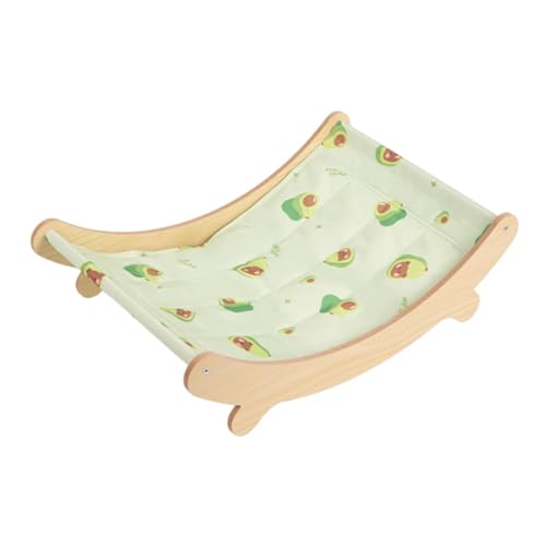 Sharplace Tragbares Kühlhängemattenbett für Katzen mit Holzrahmen und Gelmatte, ergonomisches Ruhebett, Sofa, Loungesessel, für Welpen im Freien, S von Sharplace