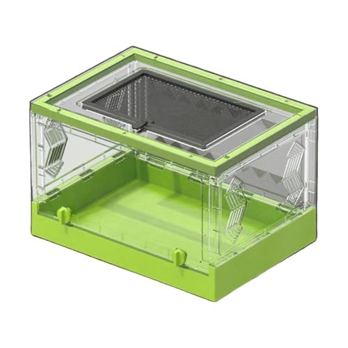 Sharplace Transparentes, faltbares Reptilienbecken, Lebensraum für Eidechsen, Desktop-Haustiergehege mit Schiebedeckel, tragbares Zuchtbecken, 41,9 x 30 x 25,9, GrÜn Sharplace Transparentes, faltbares Reptilienbecken, Lebensraum für Eidechsen, Desktop-Haustiergehege mit Schiebedeckel, tragbares Zuchtbecken, 41,9 x 30 x 25,9, GrÜn von Sharplace