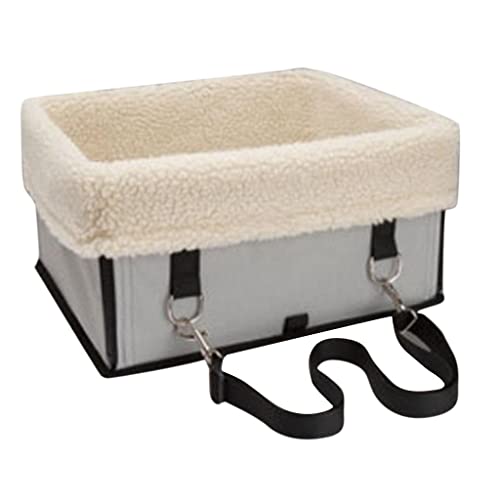 Sharplace Transportbox für Und Hunde mit Gürtelschnalle, Fleece, Grau, M von Sharplace