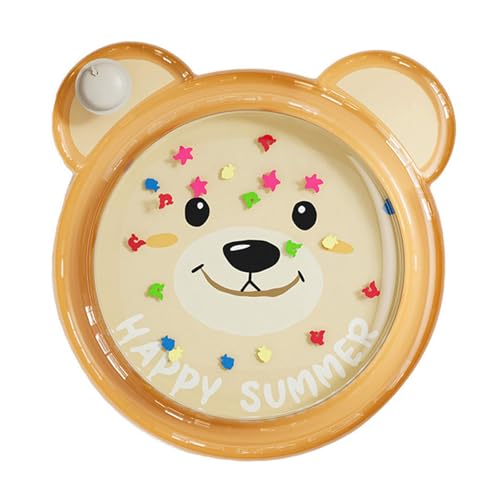 Sharplace Tummy Time Mat Hundekühlkissen Babyspielzeug Stärkung der Muskeln Aufblasbare Spielmatte Katzenwassermatte für Hauskatzen Jungen Mädchen Geschenke, Bär von Sharplace