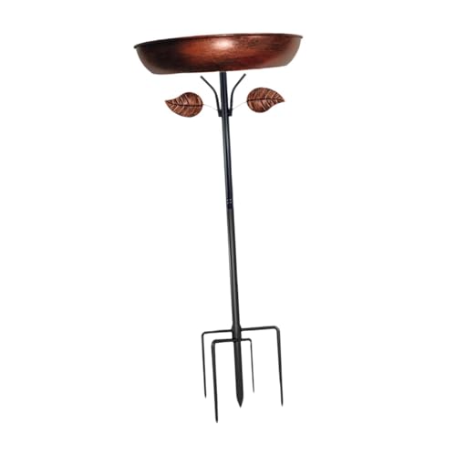 Sharplace Vogelbad aus Metall, Vogelfutterständer im Vintage-Design, freistehendes Vogelbad, Gartenzubehör für Terrasse, Hinterhof, Außenbereich von Sharplace