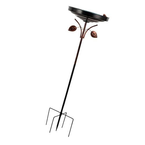 Sharplace Vogelbad für den Garten, Vogelfutterstation, zu montieren, Mehrzweckständer, rustikales Gartenzubehör, 5-zackiger Sockel für Rasen, Terrasse, von Sharplace