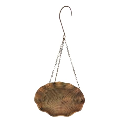 Sharplace Vogelbad zum Aufhängen, Vogelfütterungsplattform, Metall, 22 cm, Teller, Schmetterling, Biene, Tränke, Wasserschale für die Außendekoration Sharplace Vogelbad zum Aufhängen, Vogelfütterungsplattform, Metall, 22 cm, Teller, Schmetterling, Biene, Tränke, Wasserschale für die Außendekoration von Sharplace