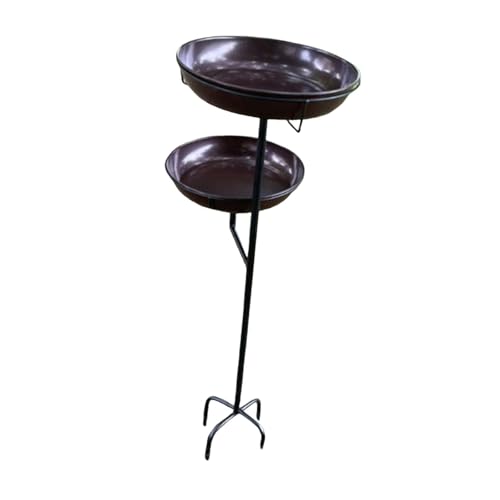 Sharplace Vogelbadschale Vogelbadschale mit Pfahl Eisenfutterstation Vogelfutterspender Vogelfutterspender Tränke für Parkzaun Deck Outdoor Yard, Dunkelbraun Sharplace Vogelbadschale Vogelbadschale mit Pfahl Eisenfutterstation Vogelfutterspender Vogelfutterspender Tränke für Parkzaun Deck Outdoor Yard, Dunkelbraun von Sharplace