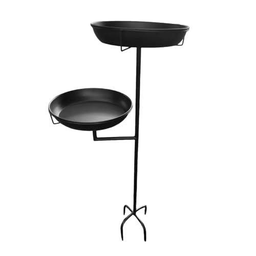 Sharplace Vogelbadschale Vogelbadschale mit Pfahl Eisenfutterstation Vogelfutterspender Vogelfutterspender Tränke für Parkzaun Deck Outdoor Yard, Schwarz Sharplace Vogelbadschale Vogelbadschale mit Pfahl Eisenfutterstation Vogelfutterspender Vogelfutterspender Tränke für Parkzaun Deck Outdoor Yard, Schwarz von Sharplace