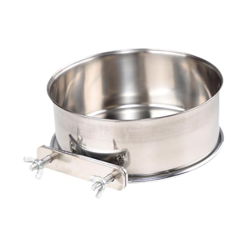 Sharplace Vogelfutternapf, Vogelstallbecher, Edelstahlkäfigzubehör mit Klemmhalter, Vogelkäfig-Wassernäpfe, Kleintier-Sittich, Durchmesser 14 cm Sharplace Vogelfutternapf, Vogelstallbecher, Edelstahlkäfigzubehör mit Klemmhalter, Vogelkäfig-Wassernäpfe, Kleintier-Sittich, Durchmesser 14 cm von Sharplace