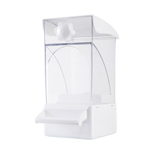 Sharplace Vogelfutterspender, Vogelfutternapf, tragbar, Papageienfutter, Futterbehälter für Papageien, Kanarienvögel, Finken, Wellensittiche, Weiß von Sharplace