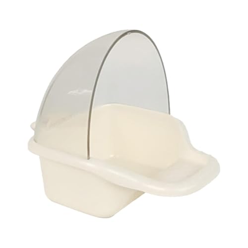Sharplace Vogelfutterspender für Käfig, hängender Wasserbecher, Futterspender, hängender Futterkasten, Käfigzubehör für Perlhühner, Nymphensittiche, Beige von Sharplace