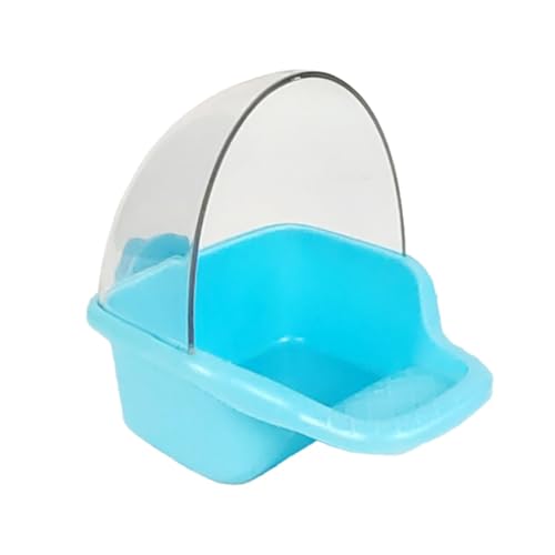 Sharplace Vogelfutterspender für Käfig, hängender Wasserbecher, Futterspender, hängender Futterkasten, Käfigzubehör für Perlhühner, Nymphensittiche, Blau von Sharplace