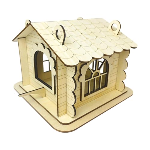 Sharplace Vogelhaus hängende Vogelhaus Hand versammelte geschützte warme Stelle Outdoor Vogelbox für Kinder Bluebird Garten Terrasse Dekorative Dekorative von Sharplace