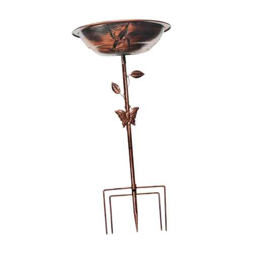 Sharplace Vogeltränke aus Metall, stabil, dekorativ, stabil, leicht zu reinigen, Vogelbad, Gartendekoration für draußen, Hinterhof, Rasen, Hof, Terrasse, Roter Bronzevogel Sharplace Vogeltränke aus Metall, stabil, dekorativ, stabil, leicht zu reinigen, Vogelbad, Gartendekoration für draußen, Hinterhof, Rasen, Hof, Terrasse, Roter Bronzevogel von Sharplace