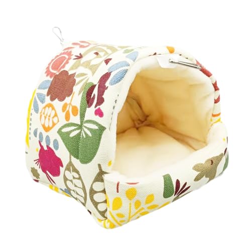 Sharplace Warmes Bett für kleine Haustiere, warmes Winterbett für Hamster, gemütliches Winterbett für Meerschweinchen, Versteck für Meerschweinchen für, Blumen, XL Sharplace Warmes Bett für kleine Haustiere, warmes Winterbett für Hamster, gemütliches Winterbett für Meerschweinchen, Versteck für Meerschweinchen für, Blumen, XL von Sharplace