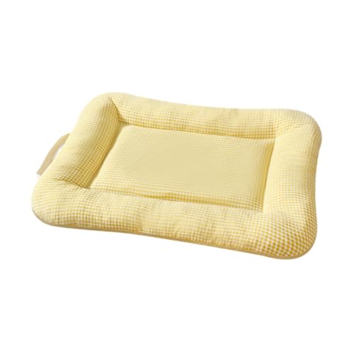 Sharplace Warmes Hundebett, Haustierbett, Herbst/Winter, weiches Haustierzubehör, Zwinger, Katzenschlafmatratze für kleine und mittelgroße Hunde, Katzen, Gelb, XL von Sharplace