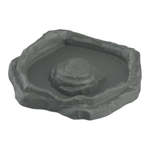 Sharplace Wasser- und Futternapf für Schildkröten, Terrarium-Schüssel, Eck-Dekorationsfutterspender, Reptilien-Badebecken für Schildkröten, Haustierbedarf, Gray M Sharplace Wasser- und Futternapf für Schildkröten, Terrarium-Schüssel, Eck-Dekorationsfutterspender, Reptilien-Badebecken für Schildkröten, Haustierbedarf, Gray M von Sharplace