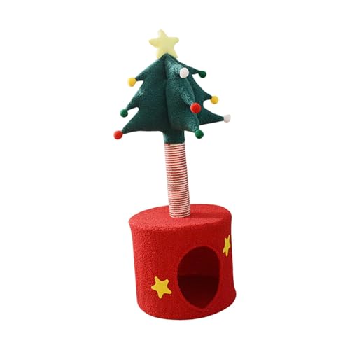 Sharplace Weihnachts-Kratzbaum, Kratzbaum mit Bett, 35 x 85 cm, kompaktes Haustiermöbel für die Heimdekoration, multifunktionales Aktivitätszentrum Sharplace Weihnachts-Kratzbaum, Kratzbaum mit Bett, 35 x 85 cm, kompaktes Haustiermöbel für die Heimdekoration, multifunktionales Aktivitätszentrum von Sharplace