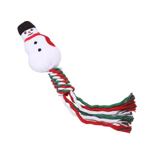 Sharplace Weihnachtshundeseilspielzeug, Weihnachtshundespielzeug, Haustierspielzeug, verschleißfestes Hundekauspielzeug, Hundezahnspielzeug zum Reinigen von, Schneemann Sharplace Weihnachtshundeseilspielzeug, Weihnachtshundespielzeug, Haustierspielzeug, verschleißfestes Hundekauspielzeug, Hundezahnspielzeug zum Reinigen von, Schneemann von Sharplace
