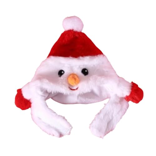 Sharplace Weihnachtsmannmütze für Katzen, Weihnachtsmannmütze, Kostüm-Accessoire für Hunde, süßes Stirnband, Weihnachtsoutfit, Weihnachtskostüm für kleine Hunde, Schneemann, S Sharplace Weihnachtsmannmütze für Katzen, Weihnachtsmannmütze, Kostüm-Accessoire für Hunde, süßes Stirnband, Weihnachtsoutfit, Weihnachtskostüm für kleine Hunde, Schneemann, S von Sharplace