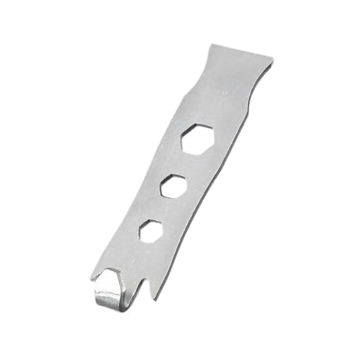 Sharplace Zaundrahtverdrehung für T-Pfostenklammern, Spannwerkzeug für Zaundrähte aus Kohlenstoffstahl, 3 Löcher, 6 mm/8 mm/10 mm, 9.5 cm X 2.5 cm von Sharplace