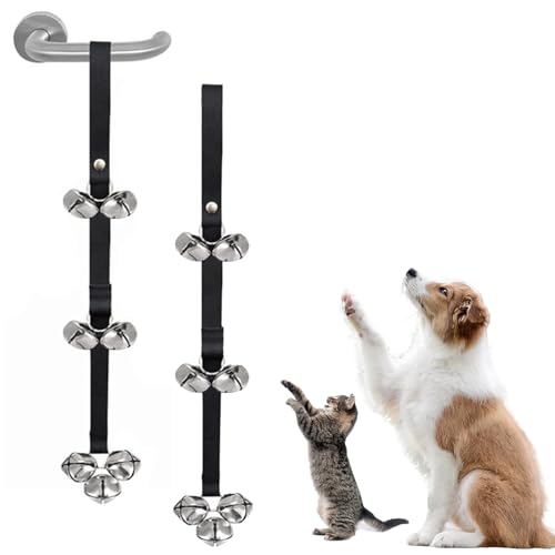 Shatore 2 Stück Hunde Türklingel für Töpfchentraining - Glocken mit Sound - Premium Hundeglocken für Indoor & Outdoor - Ideal für kleine, mittelgroße & große Hunde Shatore 2 Stück Hunde Türklingel für Töpfchentraining - Glocken mit Sound - Premium Hundeglocken für Indoor & Outdoor - Ideal für kleine, mittelgroße & große Hunde von Shatore