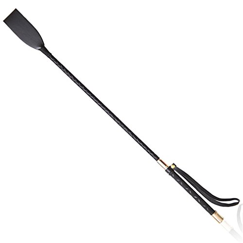 Shawa Leder Peitsche Gerte 45cm/60cm Sexy Fetisch Reitpeitsche Reizvolles Zeiger Sex Produkt für Bühnenaufführungen Requisiten Rollenspiele Vorspiel SM (60CM) von Shawa