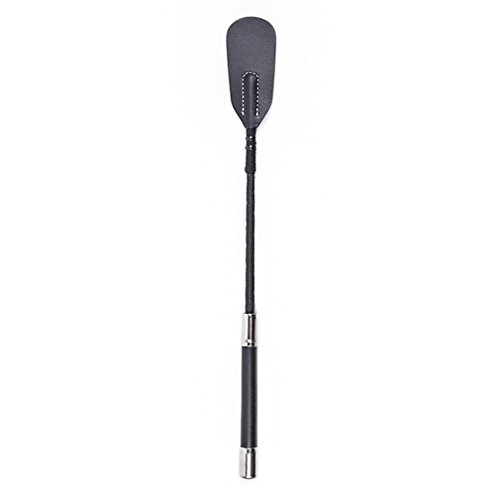 chenyesun Peitsche Leder Schwarz Flogger für SM Peitschen Hart 35cm /45cm Reitpeitschen Reitgerten Gerten Sex Spielzeug Cosplay (45CM) von chenyesun