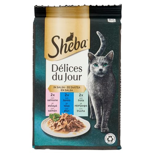 SHE DDJ Lachs Thunfisch Forelle Sauce 6x50g SHE DDJ Lachs Thunfisch Forelle Sauce 6x50g von Sheba