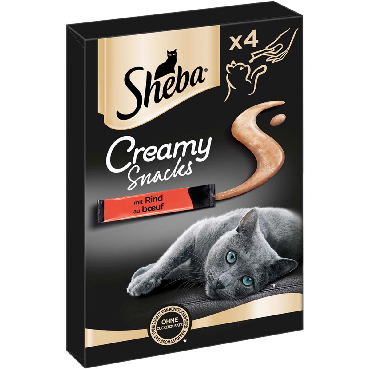 SHEBA® Creamy Snacks mit Rind 4x12g von Sheba