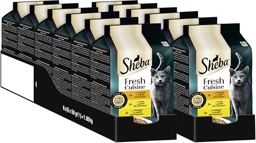 SHEBA® Fresh Cuisine Taste of Rome mit Truthahn, Huhn und Geflügel 12 x 6 x 50g von Sheba