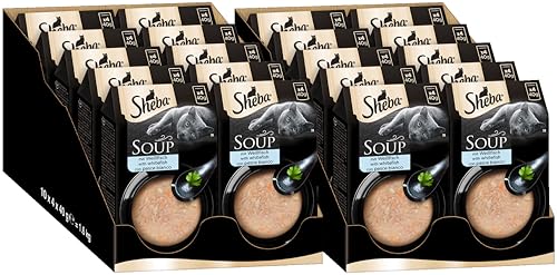SHEBA® Portionsbeutel Multipack Soup mit Weißfisch 2 x 40 x 40g von Sheba