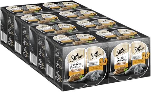 SHEBA PERFECT PORTIONS Sauce für Katzen mit Truthahn 8 x 3 x (2 x 37.5g) von Sheba