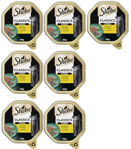 SHEBA Schale Classics in Pastete mit Geflügel Cocktail (7x85g) von Sheba