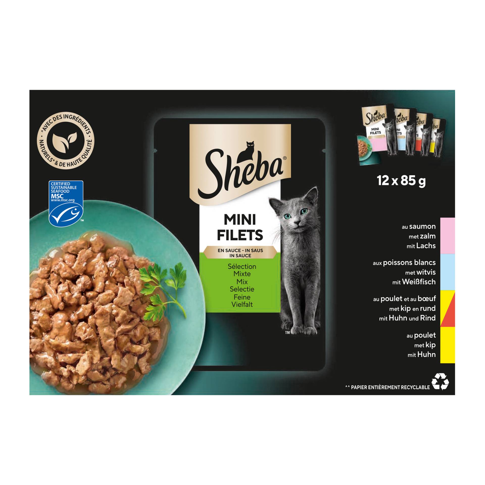 Sheba Auswahl des Küchenchefs Mini Filets in Sauce - 24 x 85 Gramm Sheba Auswahl des Küchenchefs Mini Filets in Sauce - 24 x 85 Gramm von Sheba