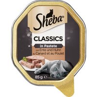 Sheba Classics in Pastete 22x85g mit Ente & Huhn von Sheba
