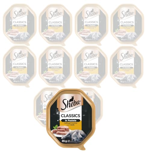 Sheba Classics in Pastete – Katzenfutter als Pasteten mit Geflügelschale 11 x 85g Sheba Classics in Pastete – Katzenfutter als Pasteten mit Geflügelschale 11 x 85g von Sheba