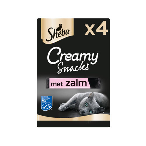 Sheba Creamy Snacks - 4 x 12g - Lachs von Sheba