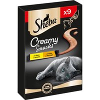 Sheba Creamy Snacks - 63 x 12 g Huhn und Käse von Sheba