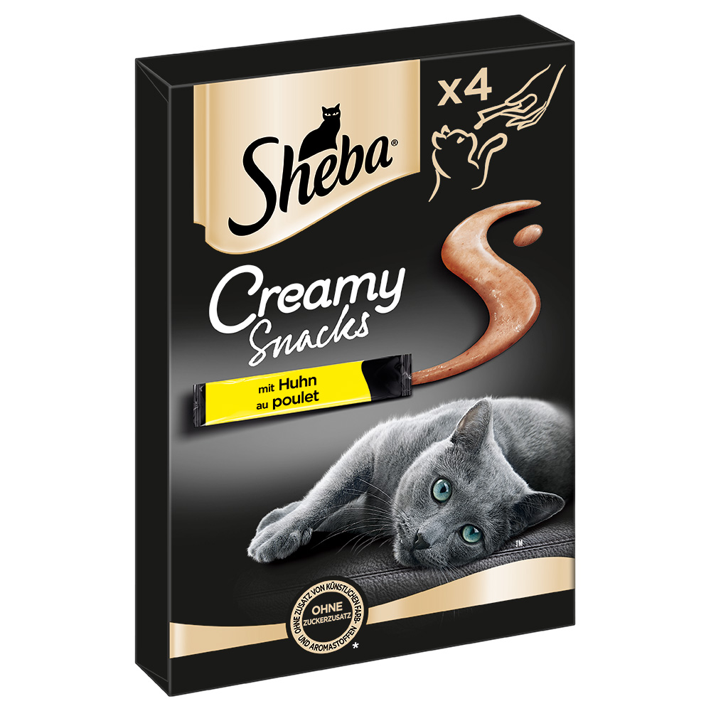 Sheba Creamy Snacks -Sparpaket Huhn (44 x 12 g) von Sheba