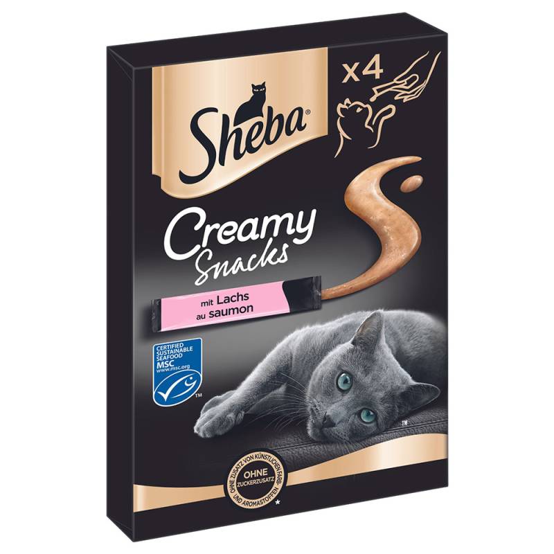 Sheba Creamy Snacks - Lachs (4 x 12 g) von Sheba