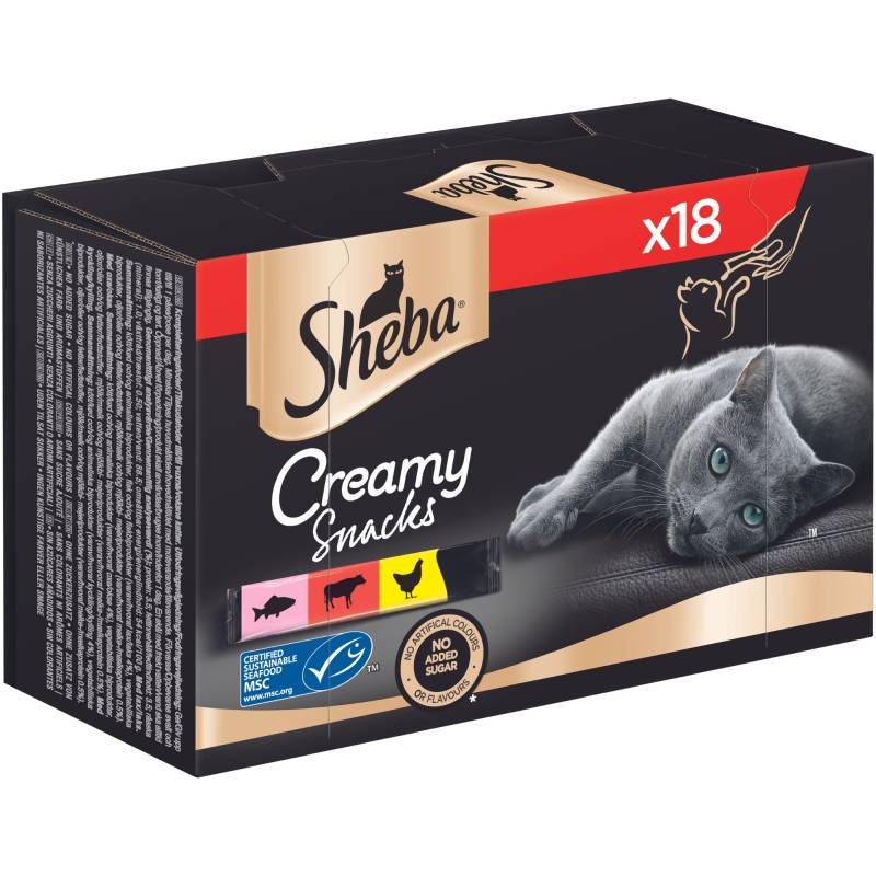 Sheba Creamy Snacks Multipack - 18 x 12 g von Sheba