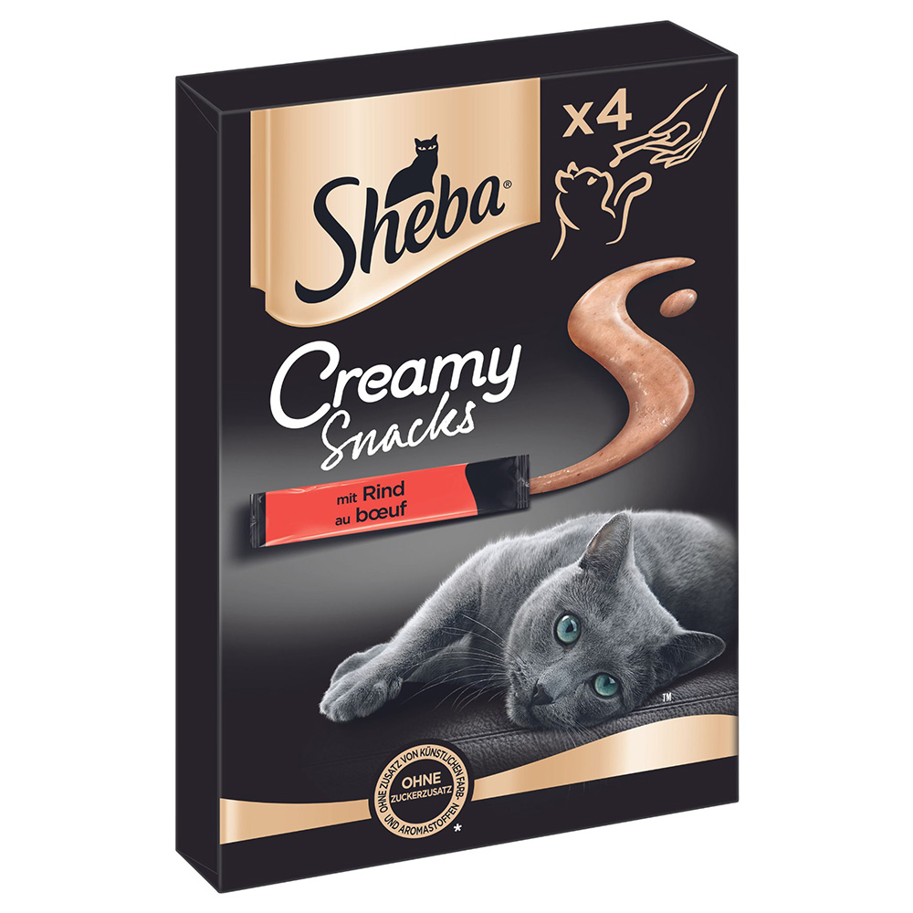 Sheba Creamy Snacks -Sparpaket Rind (44 x 12 g) von Sheba