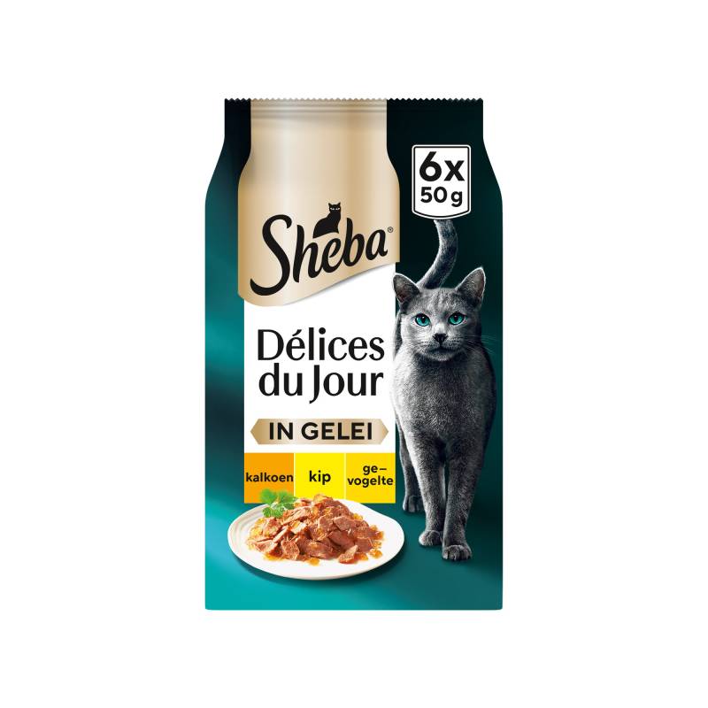 Sheba Délices du Jour in Gelee - Truthahn, Huhn und Geflügel von Sheba