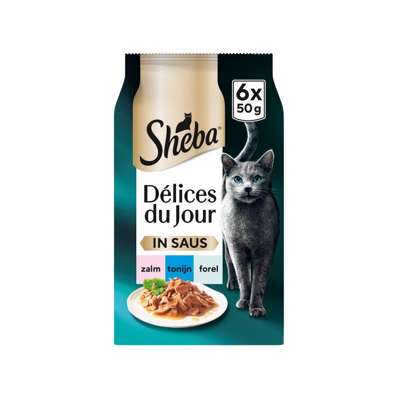 Sheba Délices du Jour in Sauce - Lachs, Thunfisch und Forelle von Sheba