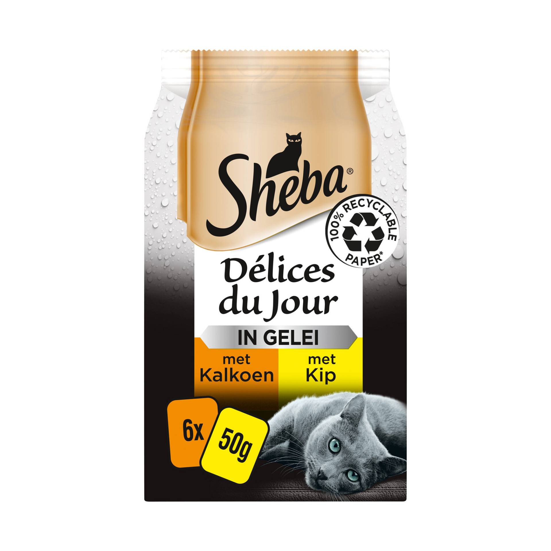 Sheba Délices du jour Pute und Huhn in Gelee - 12 x 50 gram von Sheba