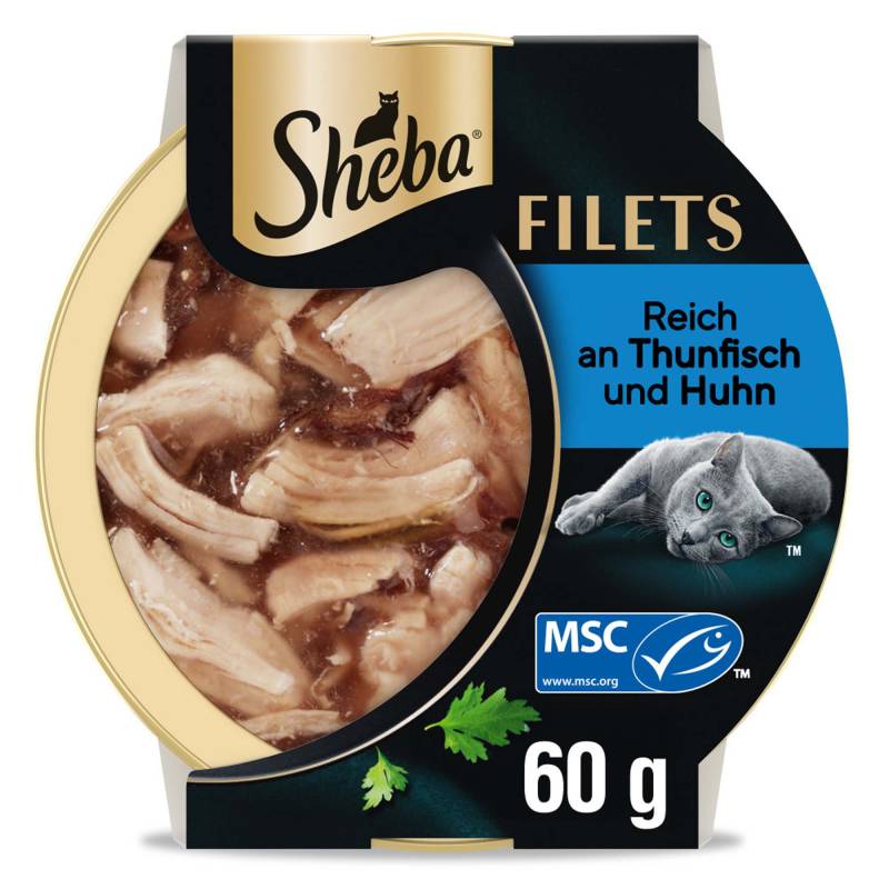 Sheba Filets 32 x 60 g - Huhn mit Thunfisch Sheba Filets 32 x 60 g - Huhn mit Thunfisch von Sheba