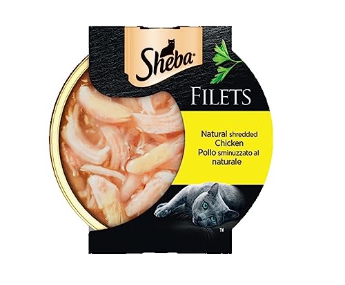 Sheba Filets Nassfutter für Katzen mit Huhngeschmack, 32 Schalen à 60 g, insgesamt 1920 g von Sheba