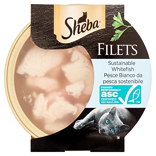 Sheba Filets Nassfutter für Katzen mit weißem Fisch, 60 g Sheba Filets Nassfutter für Katzen mit weißem Fisch, 60 g von Sheba