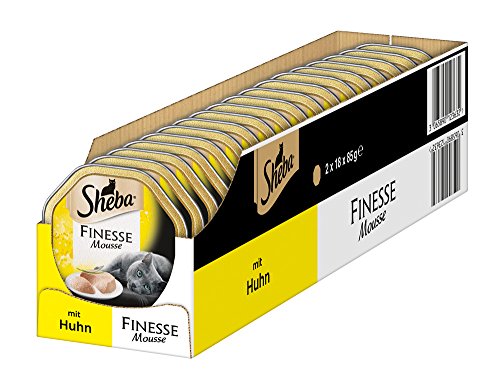 Sheba Finesse Mousse Katzenfutter Huhn, 36 Schalen (36 x 85 g) von Sheba