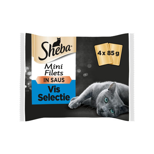 Sheba Fischauswahl Mini Filets in Sauce - 4 x 85 g von Sheba