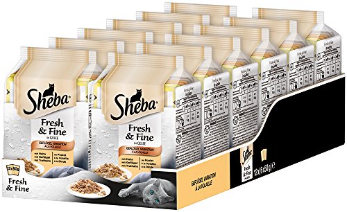 Sheba Fresh & Fine – Getreidefreies Nassfutter für Katzen – Im extra kleinen Portionsbeutel - für mehr Variation und Frische von Sheba